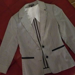 Express Black & White Blazer